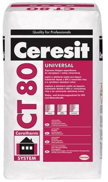 Hmota lepicí a stěrková Ceresit CT 80 Univerzální 25 kg