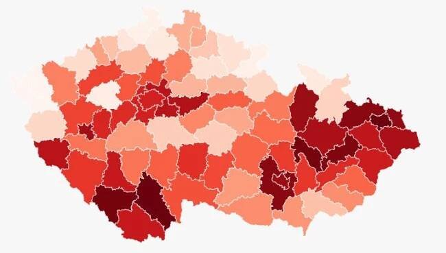 Koronavirová mapa: Přísnější režim ve školách hrozí i velkým městům - Novinky