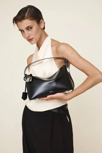 Silver Black Hobo Bag (Pre-Order Only)