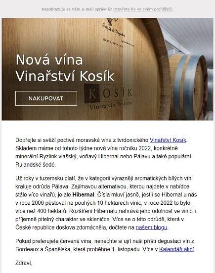 Nová vína z oblíbeného Vinařství Kosík _Blog: Porazí Hibernal Pálavu?
