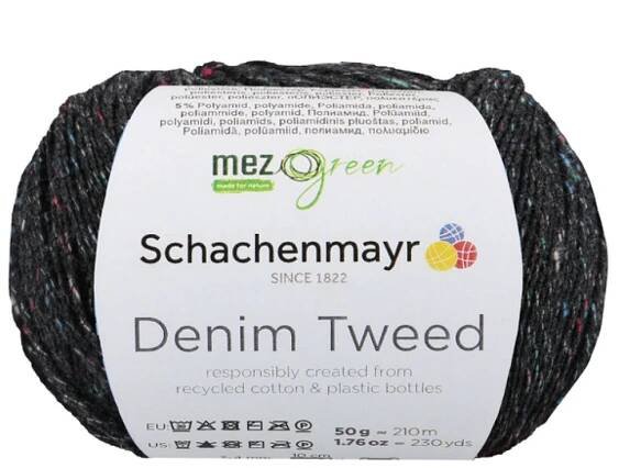 Schachenmayr Denim Tweed 90 Antracitová