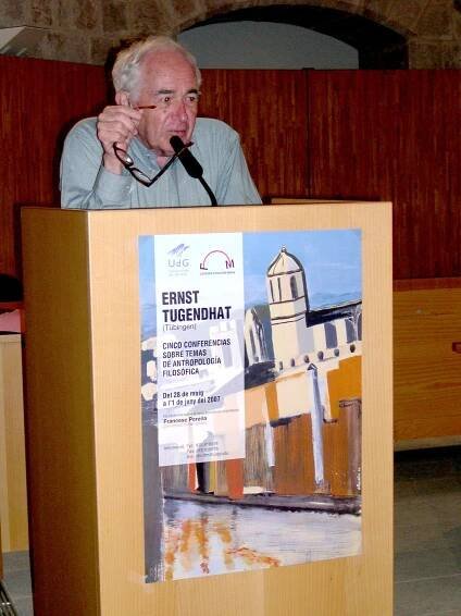 Ernst Tugendhat | Càtedra Ferrater Mora de Pensament Contemporani