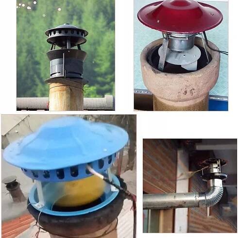Komínový ventilátor 100W s indukovaným komínovým tahem za 3718.00CZK - Allegro
