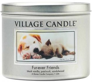 Village Candle Forever frends 262g svíčka s vůní vanilky, pačuli a santalového dřeva
