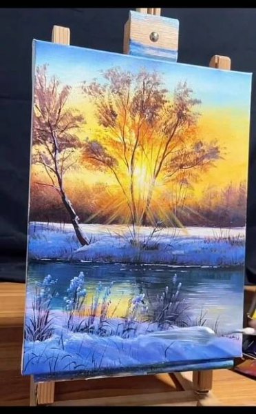 Obsahuje obrázek: A ray of sunshine in winter