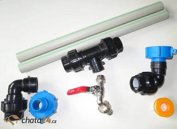 Propojení IBC 2ks - výstupní ventil 3/4" | Dilna24.cz
