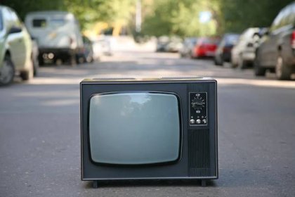Staré televizní přijímač — Stock obrázek