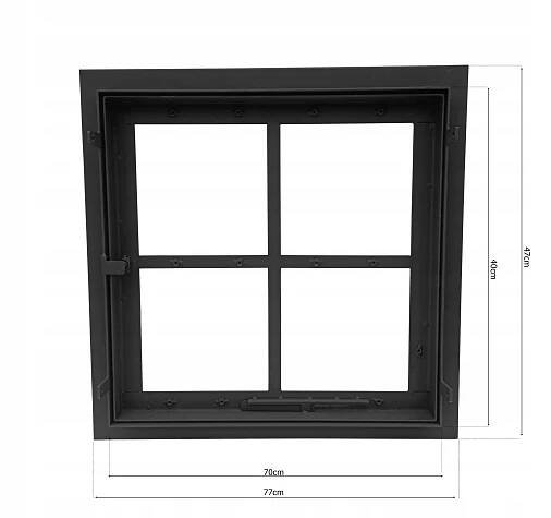 DVEŘE DO KRBU KRBOVÉ OKÉNKO VITRÁŽ VITRÍNA DO KAMEN 70x40 Kód výrobce Drzwiczki 70x40CM OKNO