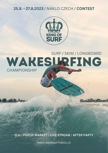 Wake Surf Náklo King of Surf 2023 Užij si den u vody