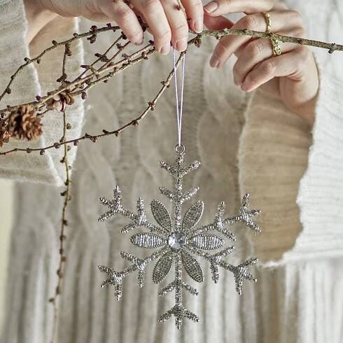 Vánoční ozdoba Juanna Glass Silver