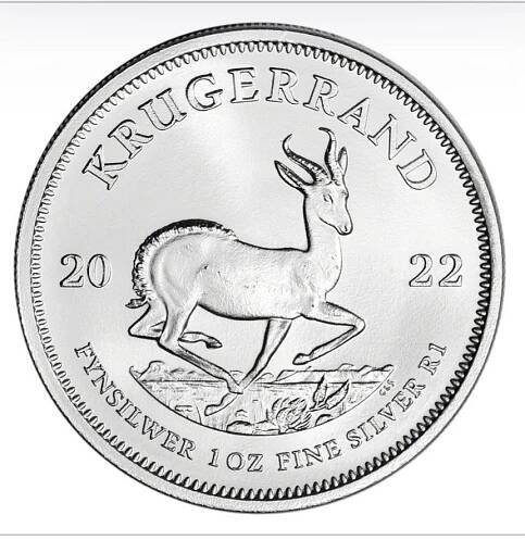 ❗Krugerrand 1 OZ - Stříbrná mince rok 2022 ❗ - Numismatika