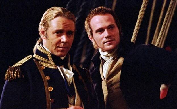 Master & Commander: Odvrácená strana světa - Z filmu - Russell Crowe, Paul Bettany