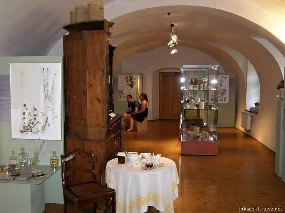 Hlučín - zámek - budova zámku - muzeum - výstava Léčivé bylinky