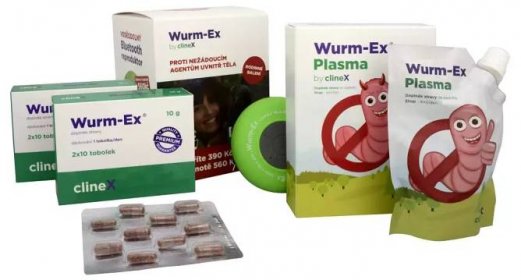 Clinex Wurm-Ex 2 x 20 tob. + Wurm-Ex Plasma 100 ml + Bluetooth reproduktor