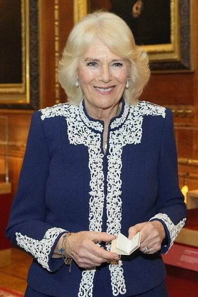 Queen Camilla at the 100th anniversary of Queen Mary's Dolls' House