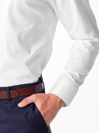 CityZen ACHIM – Pánská elegantní košile, bílá, slim fit