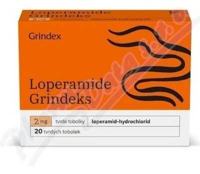 Loperamide Grindeks 2mg 20 kapslí