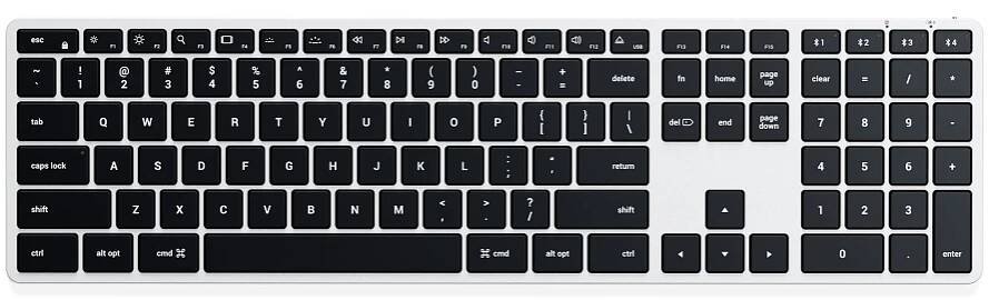 SATECHI X3 Podsvícená bezdrátová klávesnice Bluetooth pro Macbook MacOS