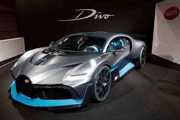 Bugatti Divo on display.