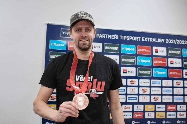 Branislav Konrád na tiskové konferenci po návratu z olympijských her v Pekingu.