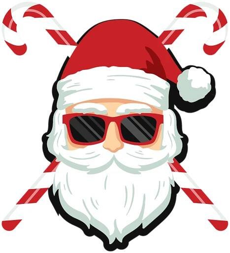 Black White Santa Claus Flyer