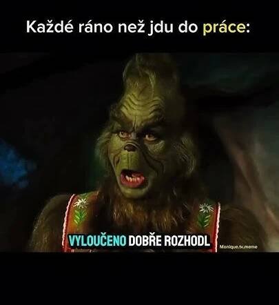 Každé ráno než jdu do práce