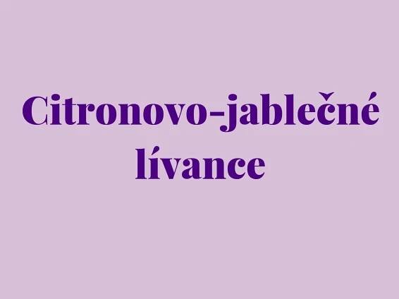 Citronovo-jablečné lívance recept