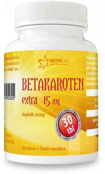 Nutricius Betakaroten EXTRA 15 mg 30 tablet