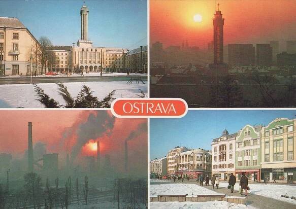 OSTRAVA - Pohlednice místopis