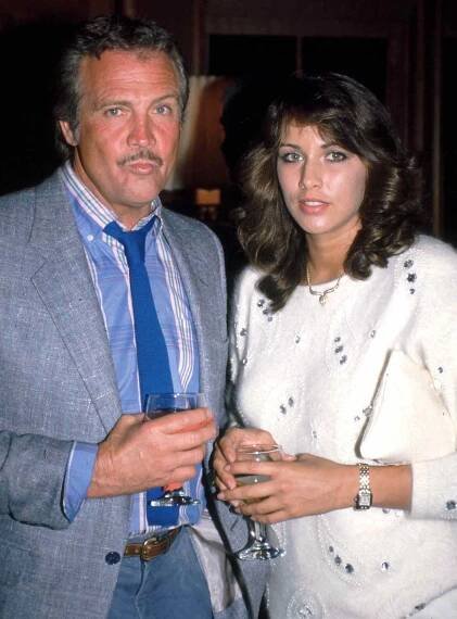 Lee Majors and Karen Velez.