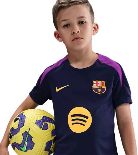 Fotbalové tričko s krátkým rukávem pro větší děti Nike Dri-FIT FC Barcelona Strike 2025/26