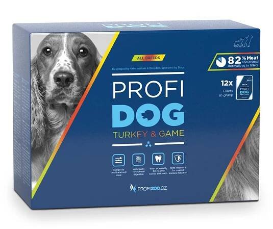 Profidog Adult filety krůtí a zvěřinové ve šťávě 12 x 85 g od 119 Kč - Heureka.cz