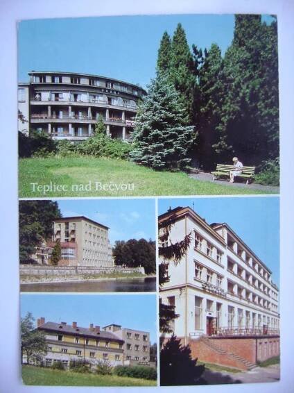 Teplice nad Bečvou sanatoria Praha Bečva Radost Sokolovo - Pohlednice místopis