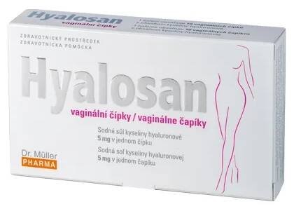 Dr. Müller Hyalosan vaginální čípky 10 ks