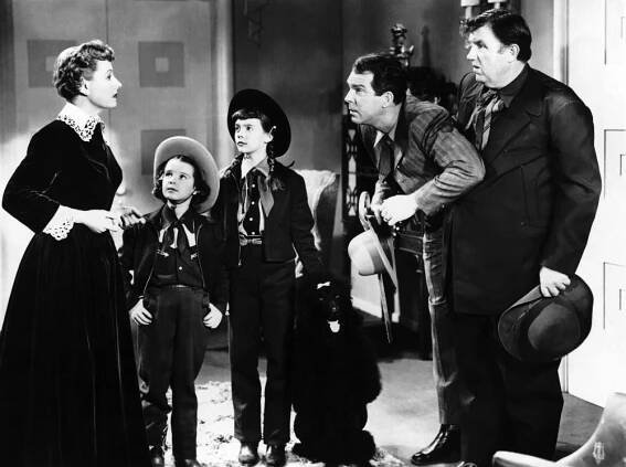 NEVER A DULL MOMENT, Irene Dunne, Gigi Perreau, Natalie Wood, Fred MacMurray, Andy Devine, 1950