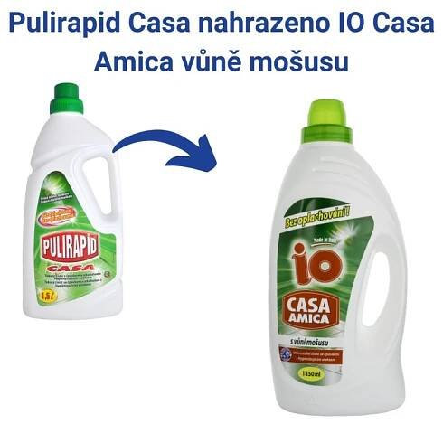 Pulirapid Casa 1500ml univerzální čistič se čpavkem a alk. s vůní bíllého muškátu - Svět úklidu