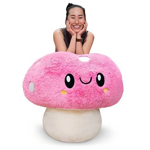 Velká Plyšová Muchomůrka Růžová Squishable - Svět Kawaii