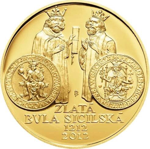 ČNB Zlatá mince 10000 Kč Zlatá bula sicilská 2012 Proof 1 oz