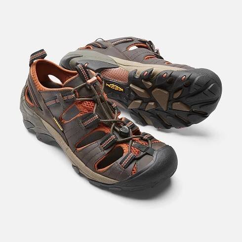 Keen Arroyo II M black olive bombay brown panske kozene outdoorove sandaly 3