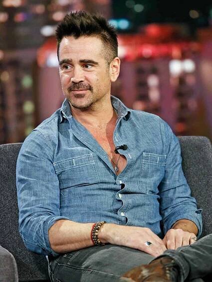 COLIN FARRELL Shaved Head