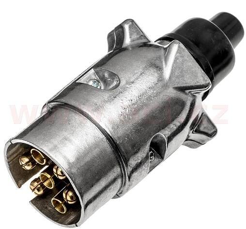 zástrčka 7 pin 12V hliník