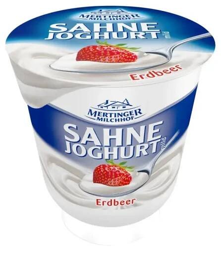 Mertinger Smetanový jogurt jahoda 150g | Fikko Market