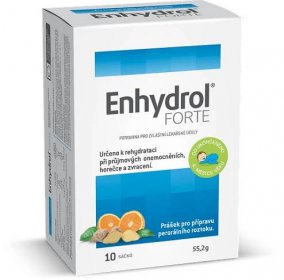 AKACIA Enhydrol Forte 10 sáčků rehydratační roztok při průjmu, horečce a zvracení | MALL.CZ