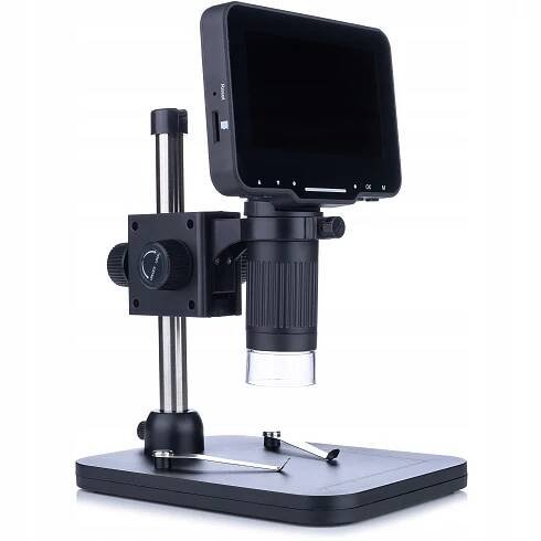 DIGITÁLNÍ MIKROSKOP S DISPLEJEM 4,3" PRO PÁJENÍ KLENOTNICTVÍ 1000X PC za 2261.00CZK - Allegro