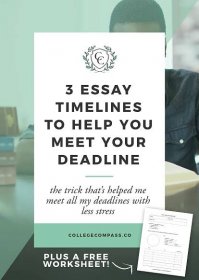3 Essay Timeline Options to Help You Meet Your Deadline