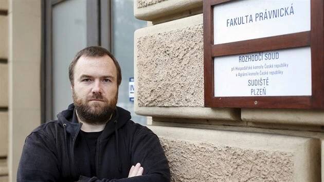 Bývalý student plzeňských práv a občanský aktivista sedmatřicetiletý Martin Marek byl po vypuknutí aféry s plagiáty a rychlostudenty jedním z těch, kteří hovořili o praktikách na fakultě. (9. 9. 2019)
