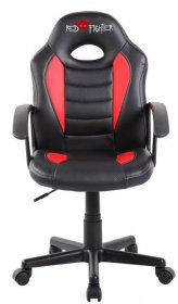 Red Fighter C5 dětská herní židle černo-červená / PU + PVC / nosnost 90kg