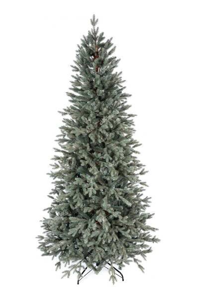Umělý vánoční stromek 3D Smrk Ledový Úzký 240cm
