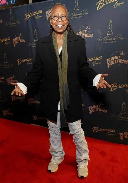Whoopi Goldberg attends the Grand Opening of the brand new Planet Hollywood NYC hosted by Robert Earl, Alec & Hilaria Baldwin, Curtis