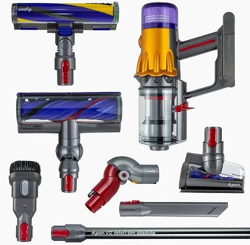 Tyčový vysavač Dyson V12 Detect Slim Absolute stříbrný/šedý